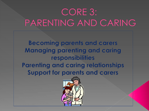 Core 3 - Parenting and Caring
