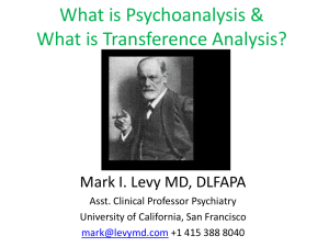 The Analysis of Transference