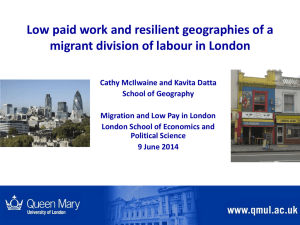 Low paid work and resilient geographies of a