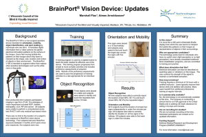 BrainPort ® Vision Device: Updates Marshall Flax 1 , Aimee