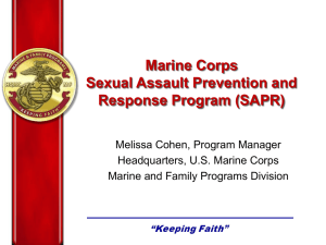 Marine Corps Sexual Assault Prevention and Response Program
