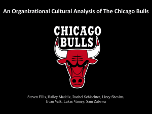 An Organizational Cultural Analysis of The Chicago Bulls