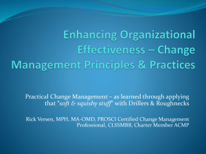 Enhancing your Organizational Effectiveness