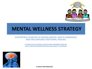 Mental Wellness Strategy - seminar slides - ppt