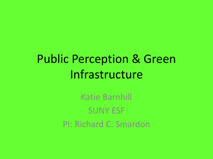 Public Perception & Green Infrastructure