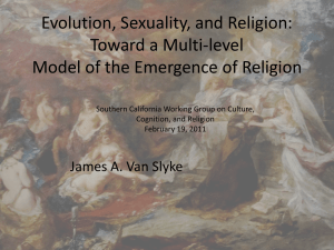 Evol Sex and Religion