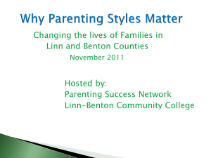 Why Parenting Styles Matter