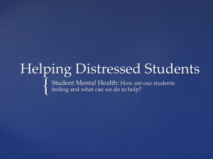 Retention and Student Mental Health