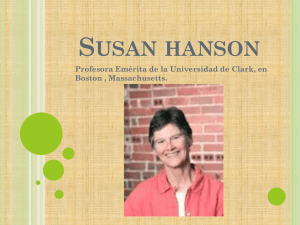Susan Hanson - Geografía del género