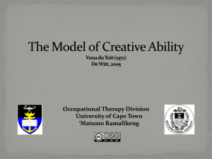 The Model of Creative Ability - Vula
