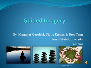 What is the impact of guided imagery as a