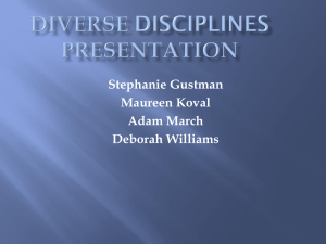 Diverse Disciplines Presentation - Weebly