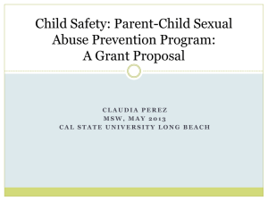 Parent Child Sexual Abuse Prevention Program