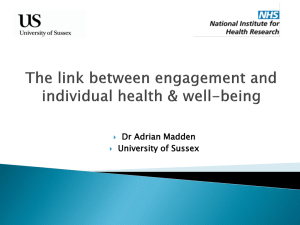 The link between engagement and individual