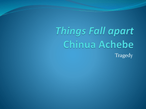 Things Fall apart chinua Achebe
