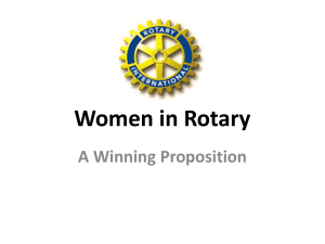 Recruiting Women in Rotary - Nancy Smith Power