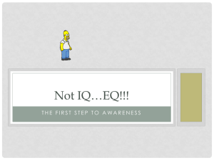 Not IQ...EQ!!! - Utah Council for Worksite