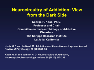 The Neurobiology of Alcoholism: Insights from the Dark Side of