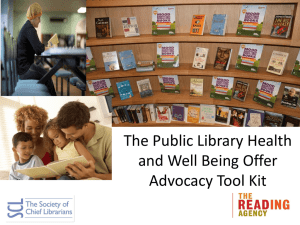 The Public Library Health and Well Being Offer