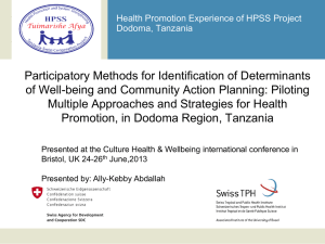 presentation - Culture Health & Wellbeing International