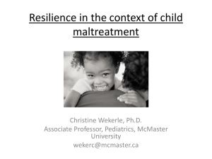 Slideshow - International Network of Child and Adolescent Resilience