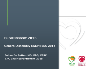 EuroPRevent 2015 - European Society of Cardiology