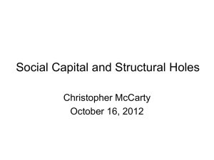 Structural Holes - Bureau of Economic and Business Research