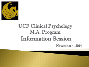 Info Session Clinical Psych MA 2014