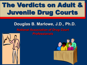The Verdict on Drug Courts and Other Problem