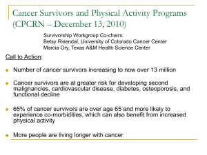 What works for cancer survivors?