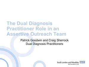Overview of Lewisham Dual Diagnosis Service