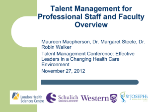 Talent Management Model
