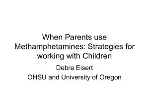 When Parents use Methamphetamines: Strategies for