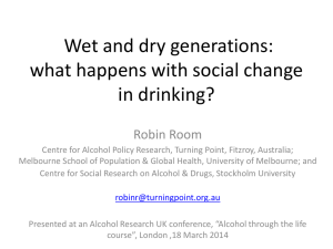 Presentation slides - Alcohol Research UK