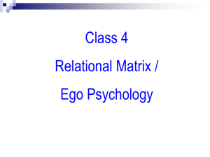 class 04 relational matrix winnicott