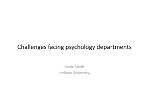 Challenges facing psychology departments
