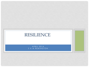 Introduction to resilience A life enhancing skill