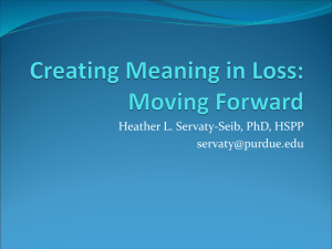 Creating Meaning from Loss
