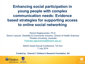 Enhancing social participation in young people with complex