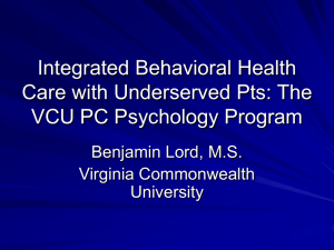 Integrated Behavioral Health Care with Underserved Patients