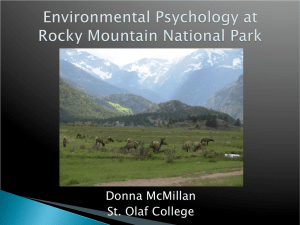 Environmental Psychology at Rocky Mountain - East
