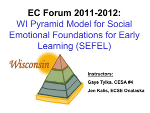 September 21, 2011 Early Childhood Forum PowerPoint