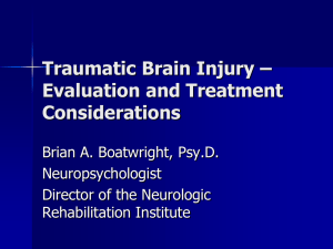to view the PowerPoint on Traumatic Brain Injury