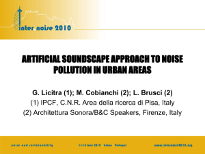 artificial soundscape approach to noise pollution in urban areas