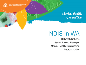 NDIS in WA - Western Australian Association for Mental Health
