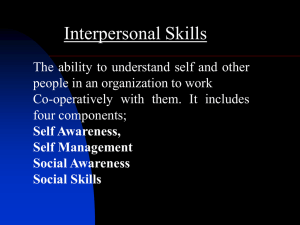Interpersonal Skills - KCPE-KCSE