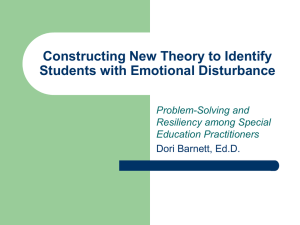 Constructing New Theory to Identify Students with Emotional