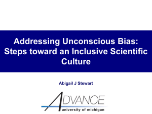 Addressing Unconscious Bias - American Astronomical Society