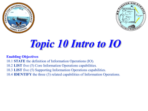 Topic 10 Intro to IO inst ppt 14 Jul 08