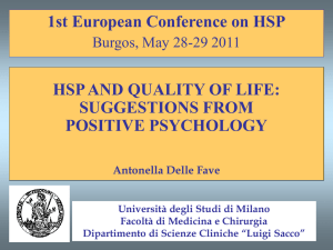 Second European Conference on Positive Psychology - Euro-HSP